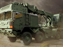Rheinmetall a CSM Industry představily nové speciální vozidlo HX 8x8 Excavator
