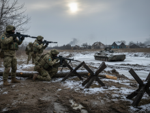 Video: Nebe plné dronů a ozvěny dělostřelectva v Dněpropetrovské oblasti
