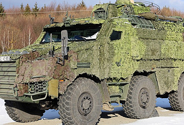 Součástí Mnohonárodního bojového uskupení Slovensko jsou nově také česká obrněná vozidla TITUS 6x6