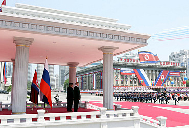 „Spravedlivá svatá válka.“ Kim potvrdil neochvějnou podporu Moskvě Ruska proti Ukrajině