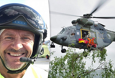 Do pomyslného důchodu odešel pilot vrtulníků Peter Smik