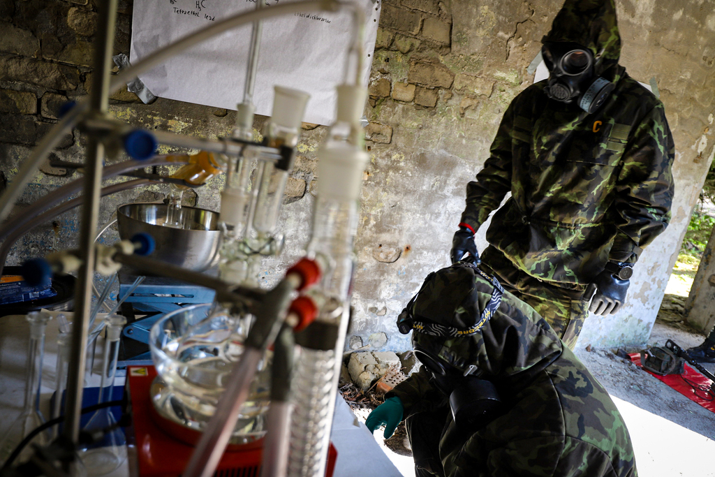 Foto: Místa incidentů simulovala téměř reálné prostředí, jako například skrytá laboratoř | Armáda ČR