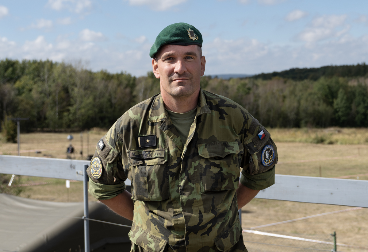 Foto: Řídící cvičení Drone Shield 2024 major Michal Peterek | Michal Pivoňka / CZ DEFENCE