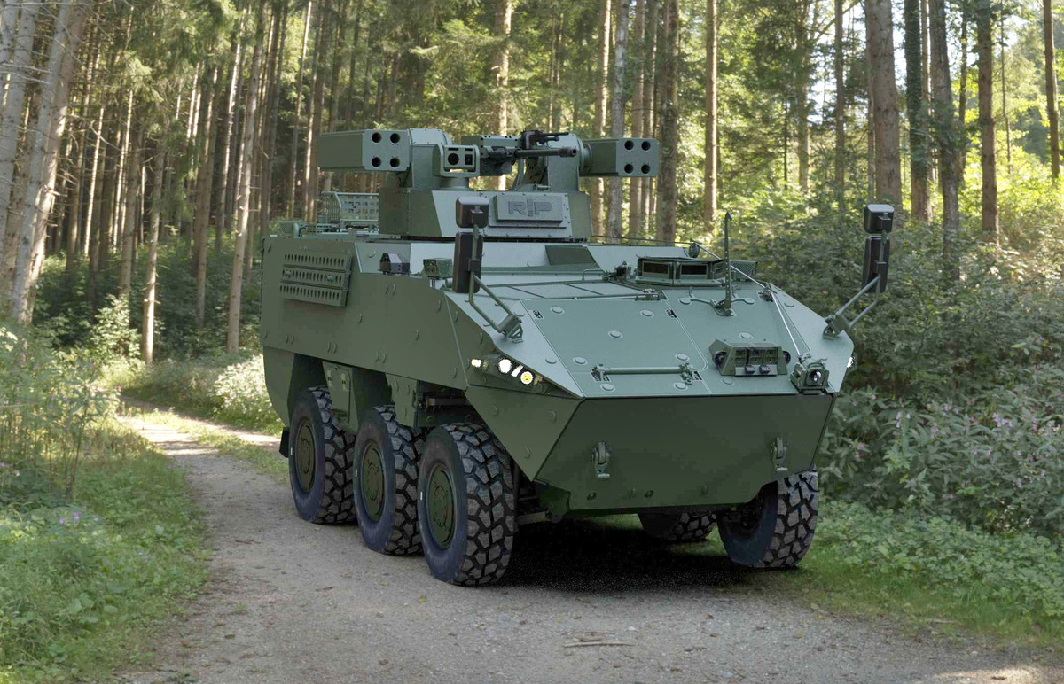 Foto: Pandur 6x6 EVO s věží RIwP | GDELS