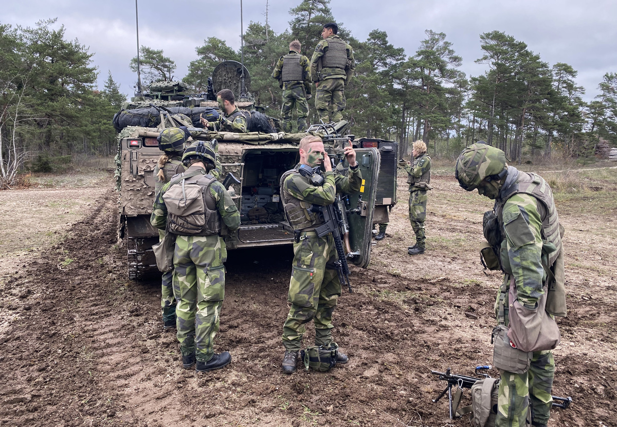 Foto: Švédští vojáci na ostrově Gotland | Michal Pivoňka / CZ DEFENCE