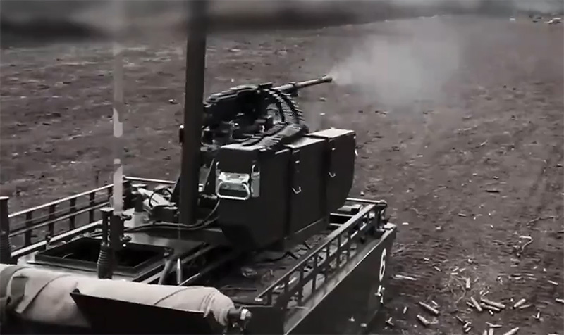 Foto: Ruské UGV „Kurýr“ | X / Samuel Bendett