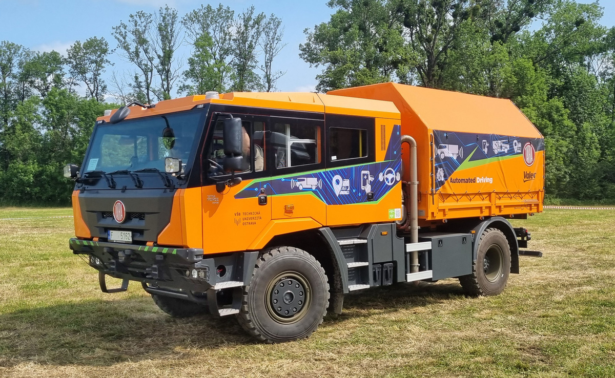 Foto: Projekt autonomního vozidla Tatra Force vznikl ve spolupráci společnosti Tatra Trucks s Vysokou školou báňskou – Technickou univerzitou Ostrava | Tomáš Kolařík / CZ DEFENCE