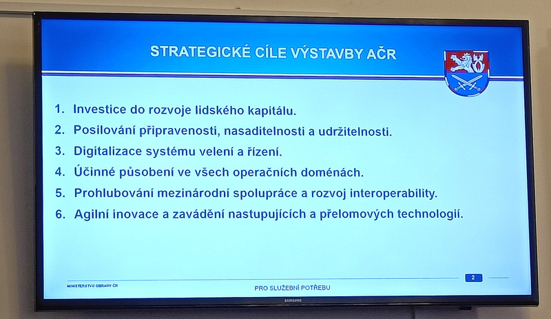 Foto: Strategické cíle výstavby AČR | Jan Zilvar / CZ DEFENCE