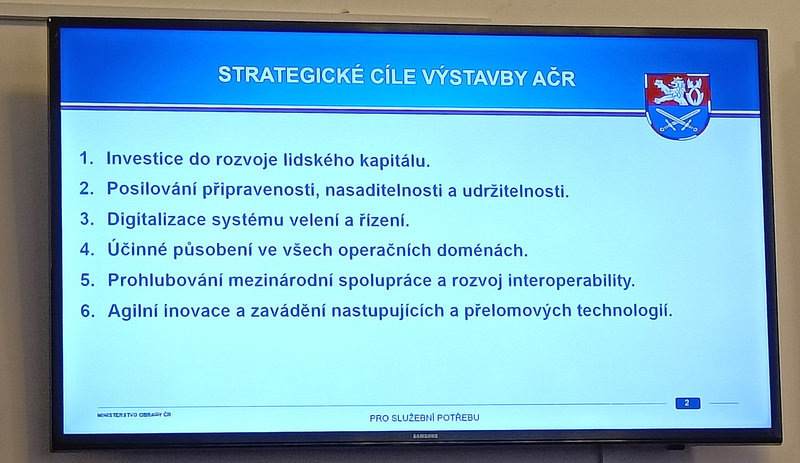 Foto: Strategické cíle výstavby AČR | Jan Zilvar / CZ DEFENCE