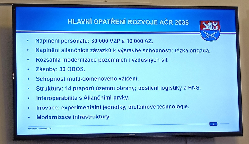 Foto: Hlavní opatření rozvoje AČR 2035 | Jan Zilvar / CZ DEFENCE