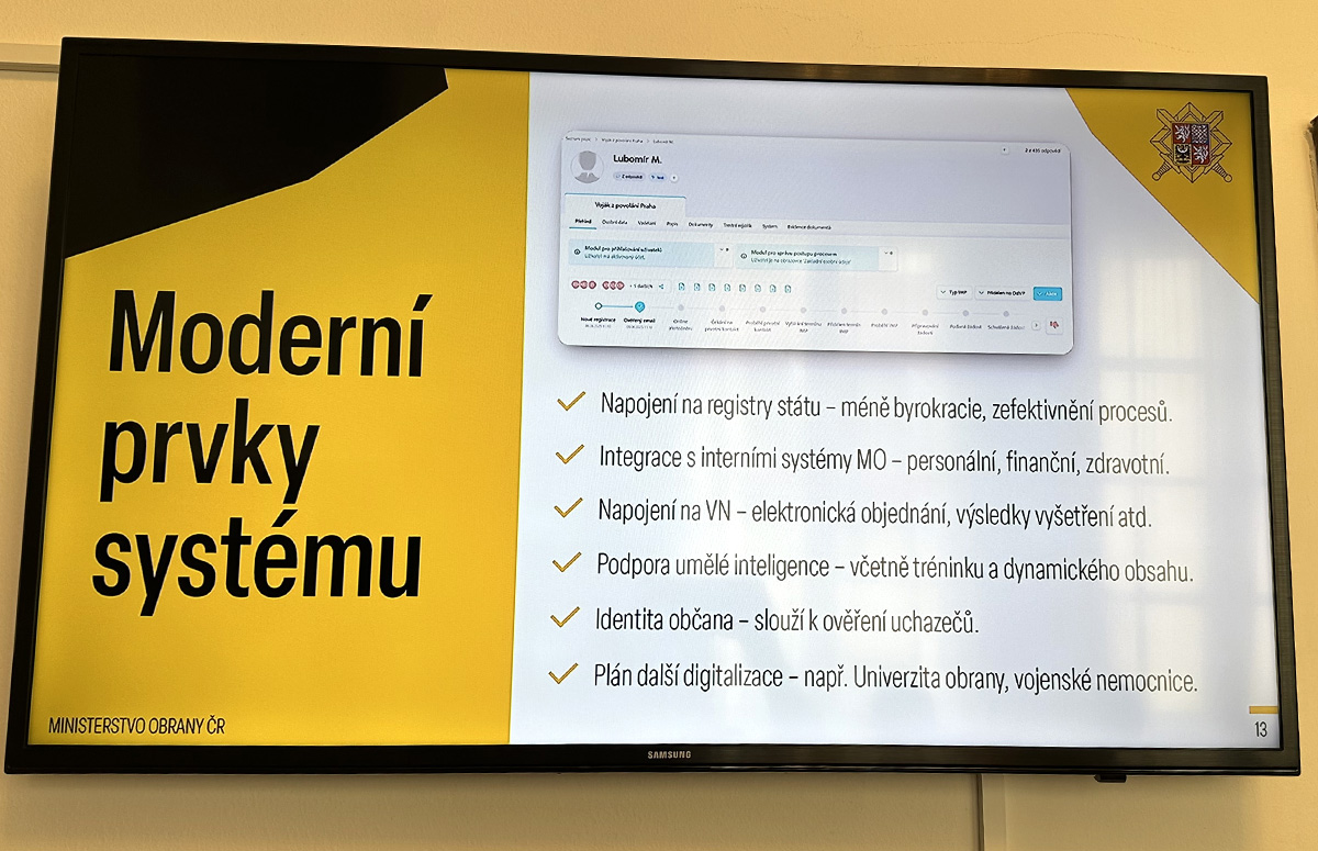 Foto: Virtuální náborové středisko – moderní prvky systému | Jan Zilvar / CZ DEFENCE