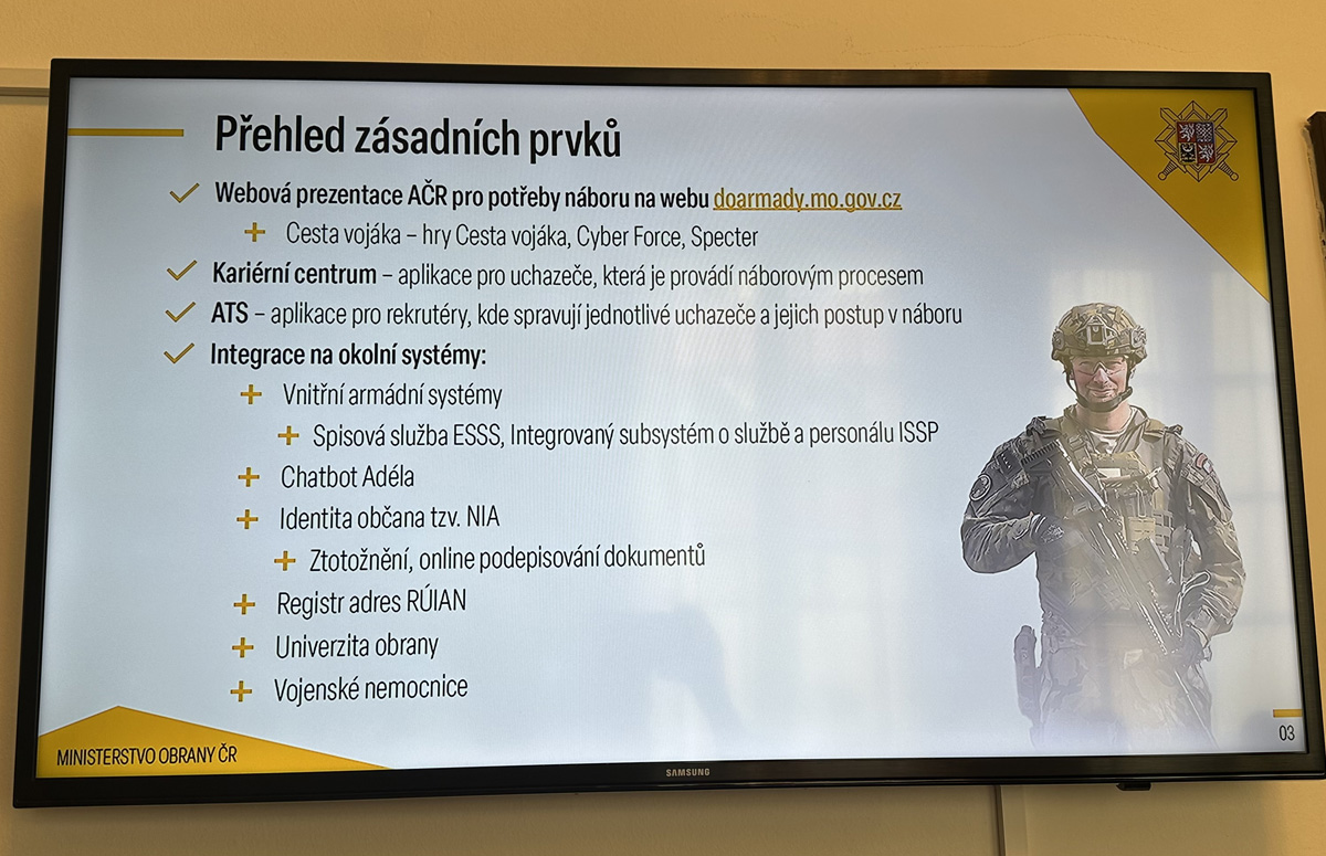 Foto: Virtuální náborové středisko – přehled zásadních prvků | Jan Zilvar / CZ DEFENCE