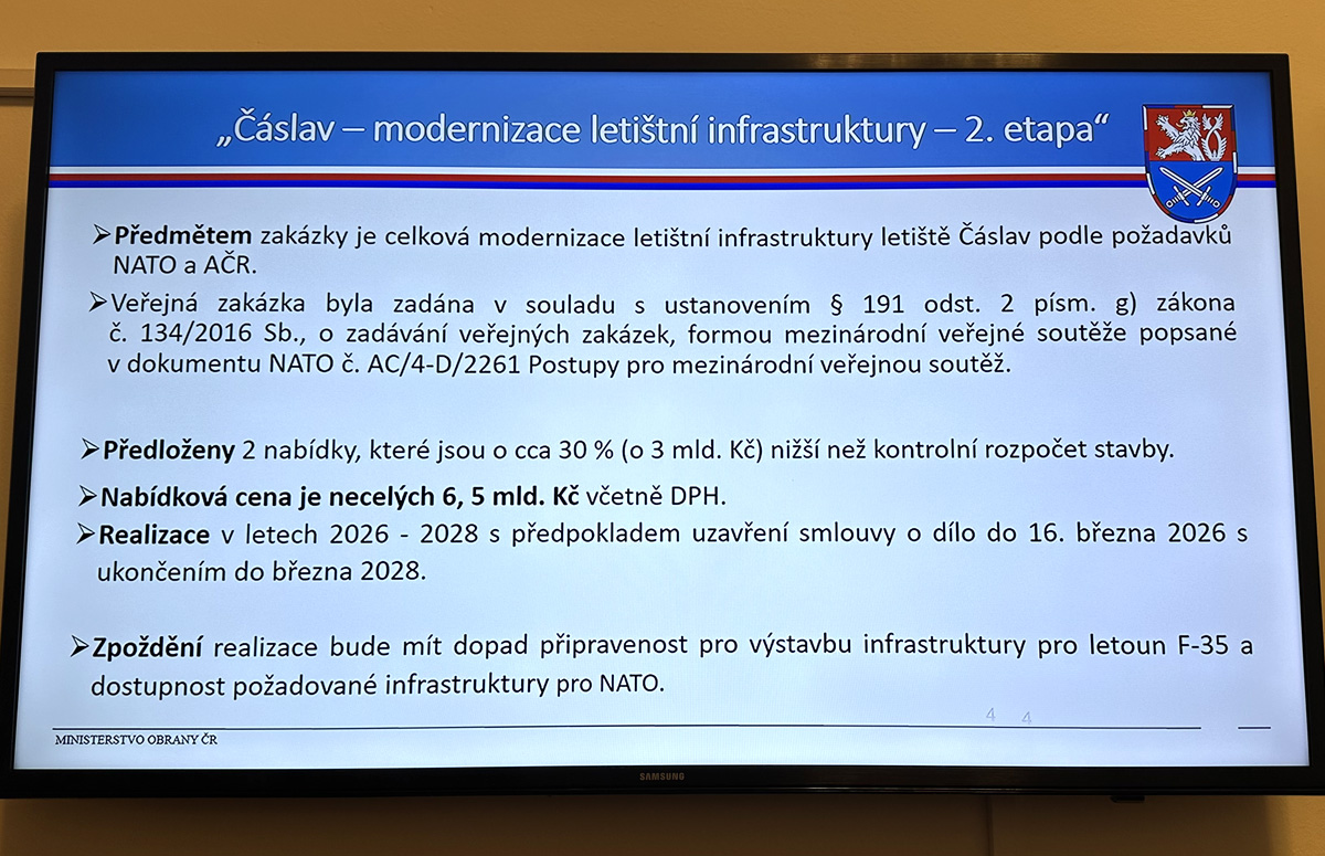 Foto: Čáslav - modernizace letištní infrastruktury | Jan Zilvar / CZ DEFENCE
