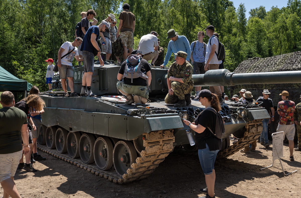 Foto: Leopard 2A4 se těšil velkému zájmu | Michal Pivoňka / CZ DEFENCE