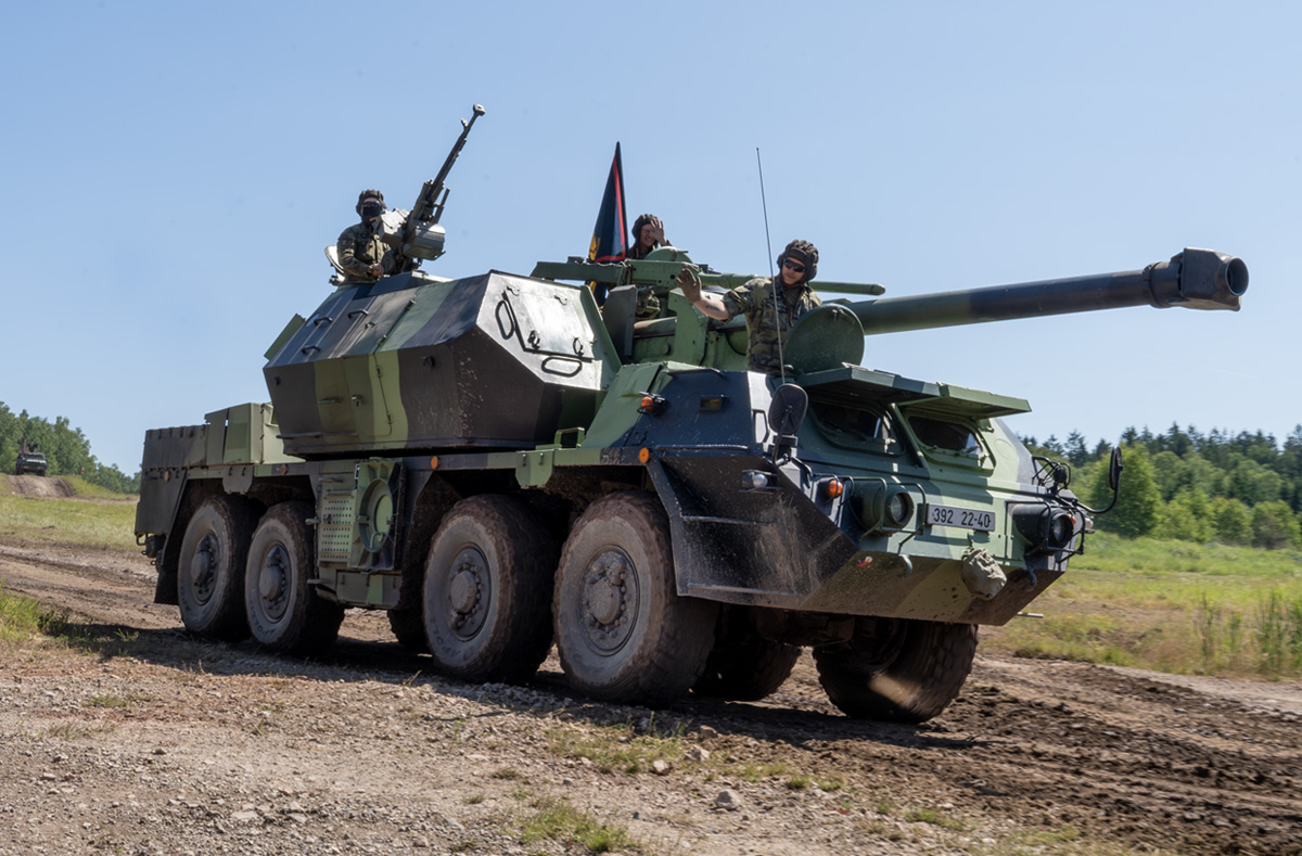 Foto: 152 mm ShKH vz. 77 (DANA) | Michal Pivoňka / CZ DEFENCE