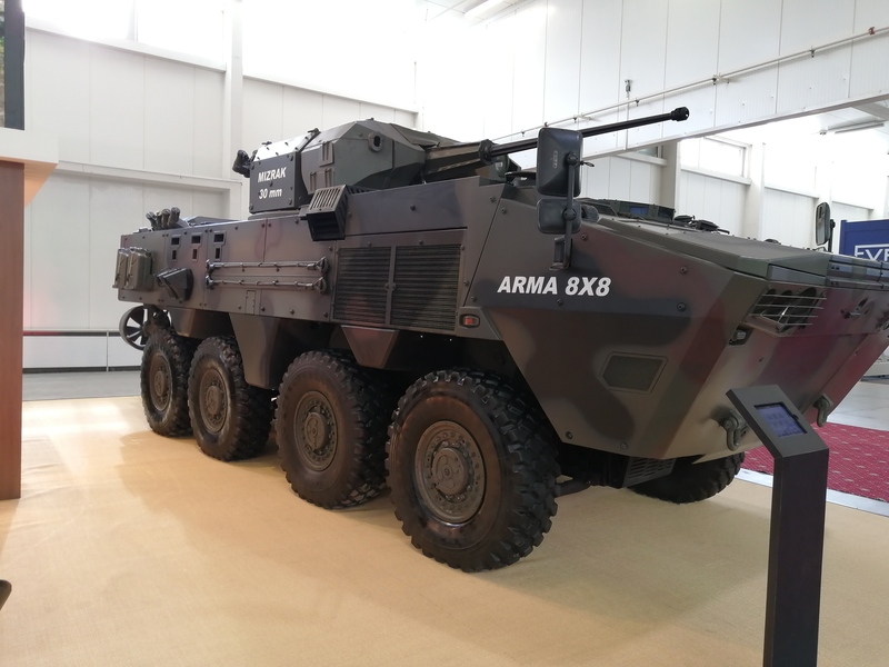 Kolové bojové obrněné vozidlo ARMA 8x8 od turecké společnosti Otokar
