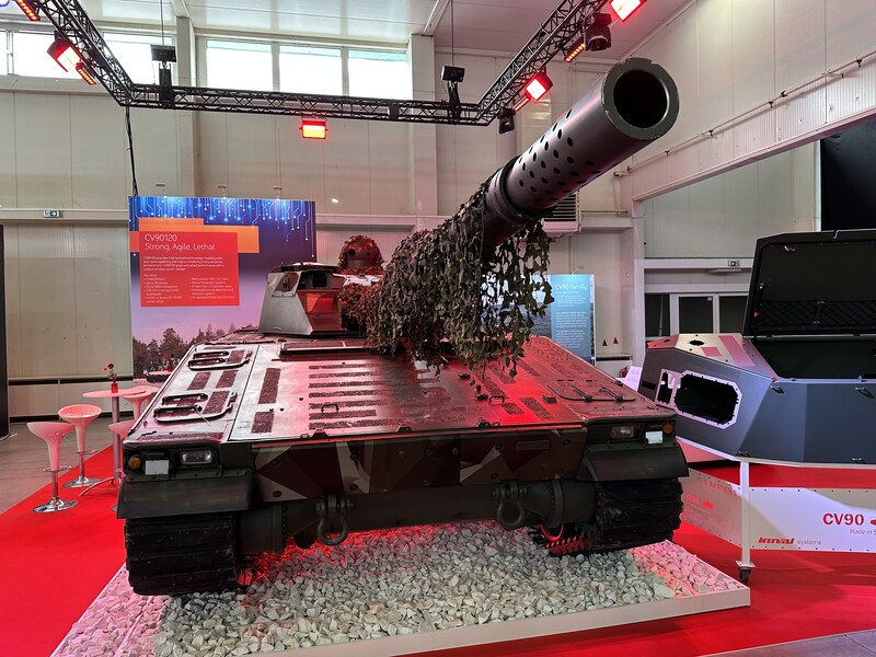 Foto: Švédská společnost BAE Systems Hägglunds prezentovala vozidlo CV90120 | Michal Pivoňka / CZ DEFENCE