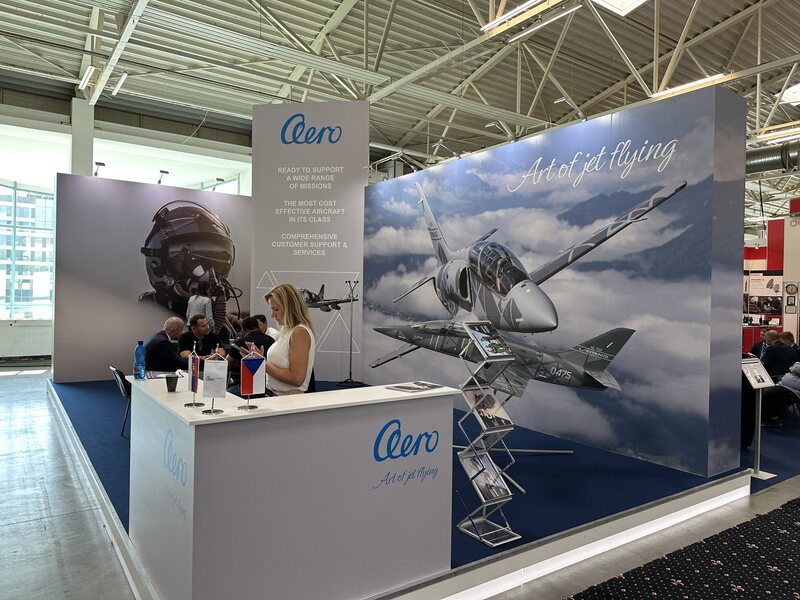 Foto: Firma AERO Vodochody AEROSPACE na výstavě představila výhody stíhacího letounu L-39NG | Michal Pivoňka / CZ DEFENCE