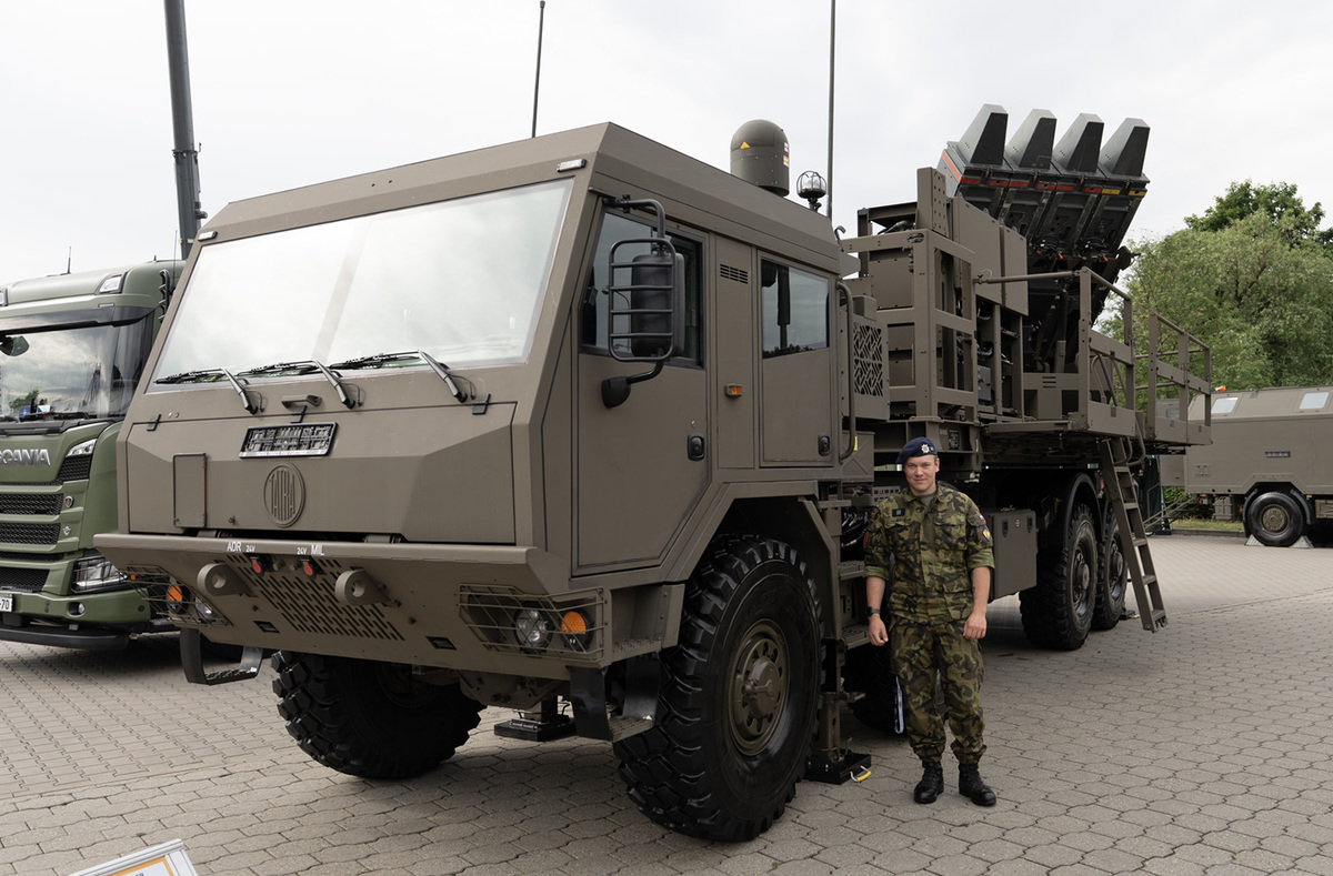 Foto: Izraelský systém protivzdušné obrany SPYDER SR – odpalovací zařízení | Michal Pivoňka / CZ DEFENCE