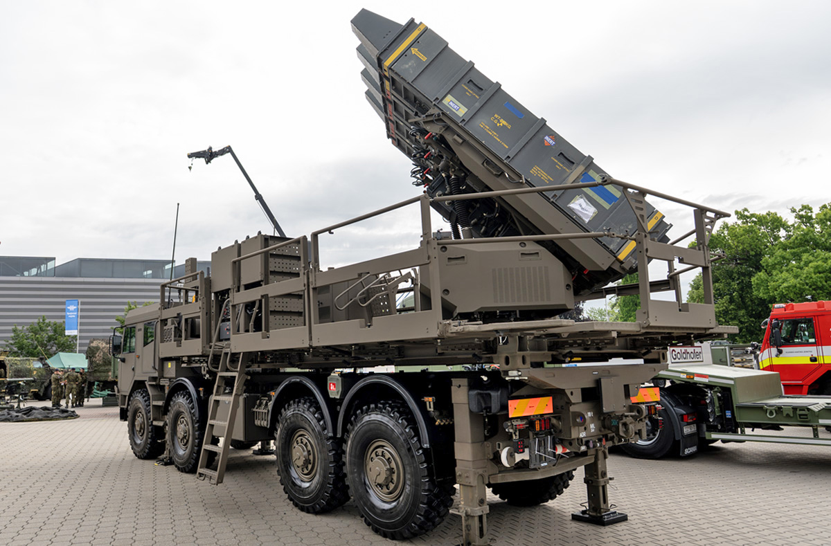 Foto: Jedno z vozidel (odpalovací zařízení) tvořící protiletadlový raketový systém SPYDER | Michal Pivoňka / CZ DEFENCE